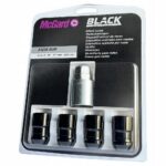 McGard Black Security Nuts M12x1.5 37 21mm Hex 60° (24238SUB)
