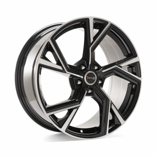 Avus AF20 Black Polished 8x18 5x112 ET28 CB66.6 R13 750 kg A20080185112028666D0