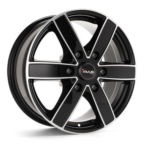 Avus AC-V61 Black Polished 6,5x16 6x125 ET68 CB74.1 60° 1215 kg V61065166125068741D0