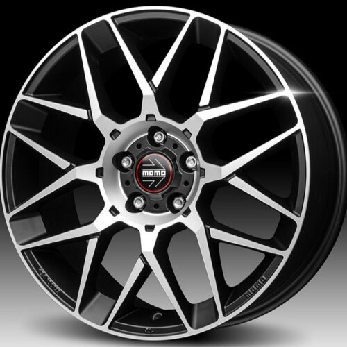 Momo REVENGE EVO 2.0 Matt Black Polished 7x17 5x100 ET38 CB72,3 60° 630 kg W2RE70738500E