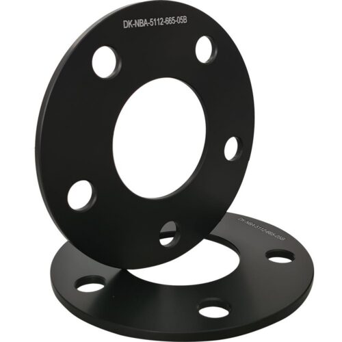 Spacer 5 mm 2 pcs 5x112 66.6 mm Black (NBA-5112-666-05B)