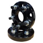 Spacer 20 mm 2 pcs 5x108 63.4 mm With Studs and Nuts M12x1.5 Black (NBA-5108-634-20-STUDS-M12X1.5B)