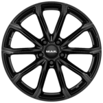 MAK Davinci Gloss Black 5x17 5x100 ET40 CB54,1 Flat 450 kg F50704BGB40PM2X