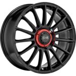 OZ Racing Superturismo Evoluzione Gloss Black + Red Lettering 8x18 5x112 ET35 CB75,0 R12 690 kg W01854205EM4