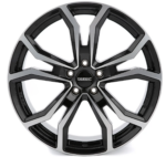 Dezent TV dark Black/polished 7x17 5x114.3 ET45 CB66,1 60° 1050 kg TTVY0BP45