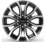 Dezent KC dark Black/polished 7,5x19 6x130 ET45 CB84,1 R14 1090 kg TKC9JZBP45