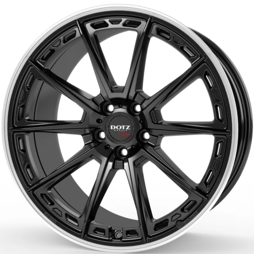 Dotz Sonoma dark Black matt/polished lip 8x19 5x112 ET44 CB57,1 R13 780 kg OSO9K8KL44E